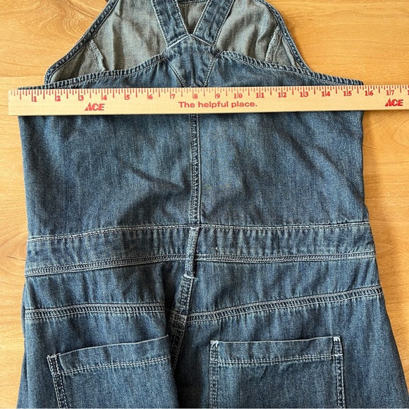 ANTHROPOLOGIE PILCRO & THE LETTERPRESS OVERALLS SZ 6 WIDE LEG BOHEMIAN CROPPED - Picture 7 of 12